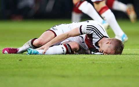 Marco Reus chấn thương khiến anh bỏ lỡ World Cup 2014