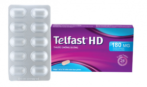 Thuốc trị nổi mề đay Telfast HD 180mg