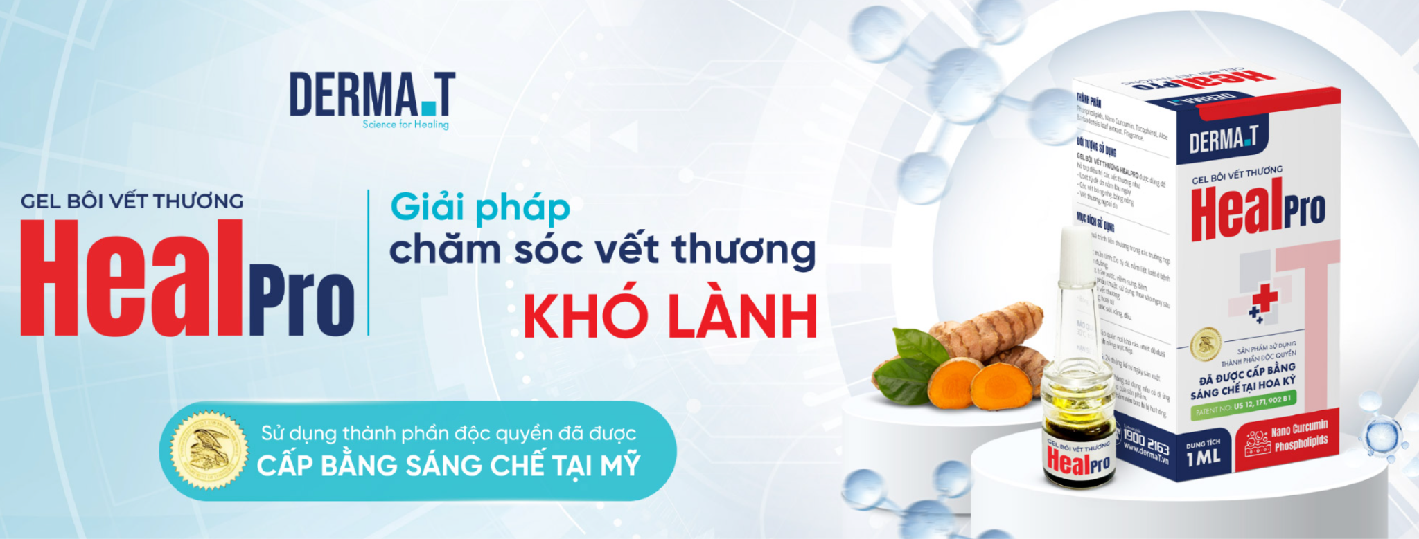 Derma.T HealPro là thiết bị y tế dùng ngoài da được cấp bằng sáng chế tại Mỹ